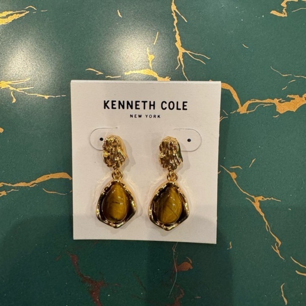 Kenneth Cole New York Tiger Eye Post Earrings
